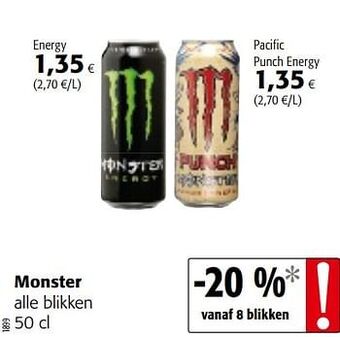 Colruyt Monster alle blikken aanbieding