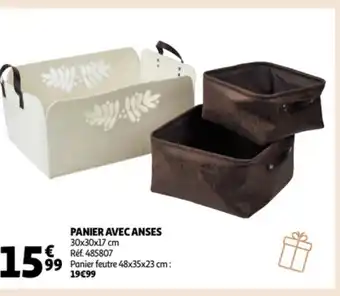 Auchan Panier avec anses aanbieding