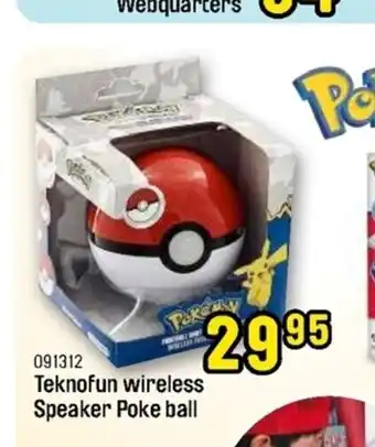 Teknofun wireless speaker poke ball