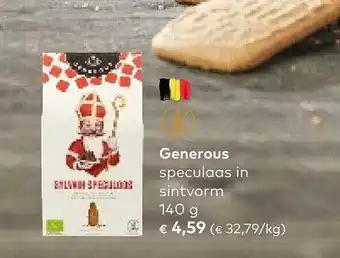 Bio Planet Generous speculaas in sintvorm aanbieding