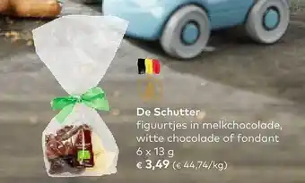 Bio Planet De schutter figuurtjes in melkchocolade, witte chocolade of fondant aanbieding
