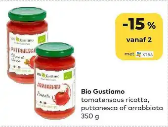 Bio Planet Bio gustiamo tomatensaus ricotta, puttanesca of arrabbiata aanbieding