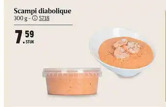 Buurtslagers Scampi diabolique aanbieding