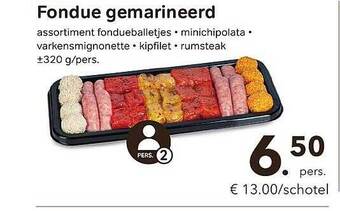 Bon Ap Fondue gemarineerd aanbieding