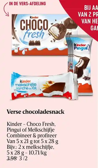 Proxy Delhaize Verse chocoladesnack aanbieding