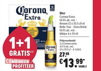 Delhaize Bier Corona Extra aanbieding