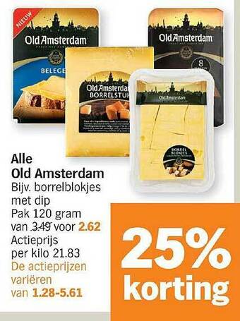Albert Heijn Alle Old Amsterdam 25% Korting aanbieding