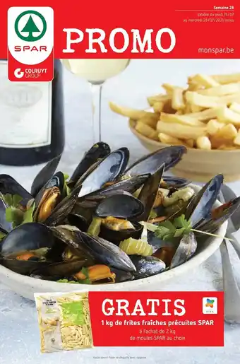 Spar Colruyt 1kg de frites fraiches precuites spar aanbieding