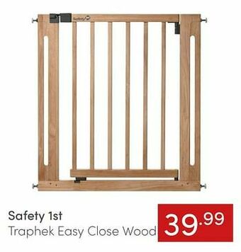Baby & Tiener Safety 1st traphek easy close wood aanbieding