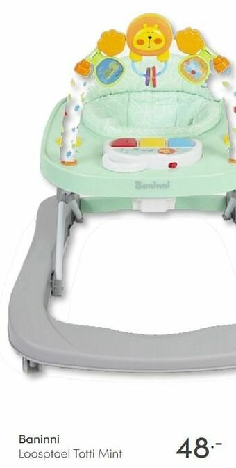 Baby & Tiener Baninni loopstoel totti mint aanbieding