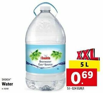 Lidl Water aanbieding