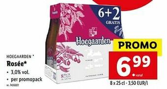 Lidl Hoegaarden rosée aanbieding