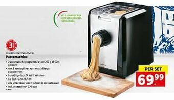 Lidl Silvercrest kitchen tools pastamachine aanbieding