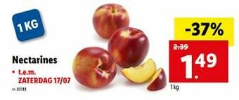 Lidl Nectarines aanbieding