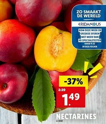 Lidl Nectarines aanbieding