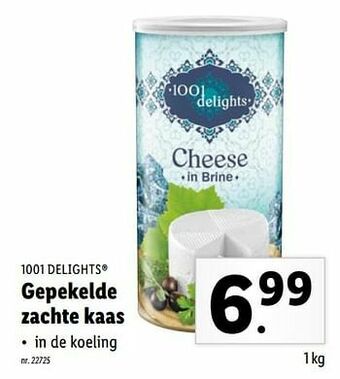 Lidl Gepekelde zachte kaas aanbieding
