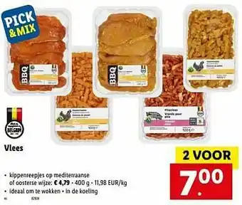 Lidl Kippenreepjes op mediterraanse aanbieding