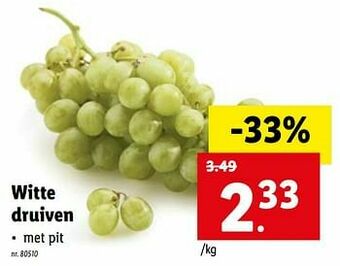 Lidl Witte druiven aanbieding