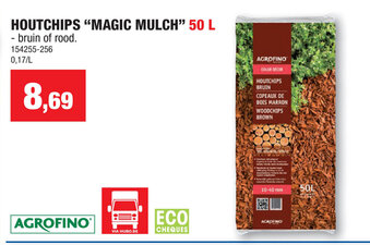 Hubo Houtchips Magic Mulch 50 L aanbieding