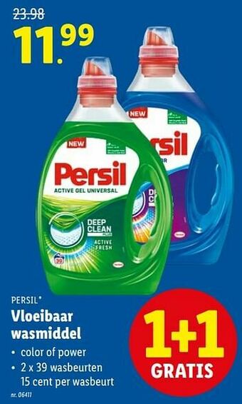 Lidl Vloeibaar wasmiddel aanbieding