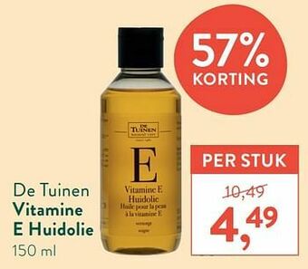 Holland & Barrett Vitamine e huidolie aanbieding