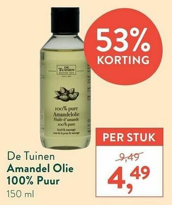 Holland & Barrett Amandel olie 100% puur aanbieding