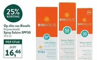 Holland & Barrett Spray solaire spf30 aanbieding
