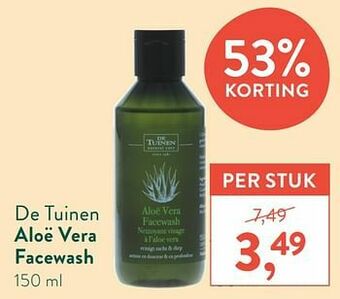 Holland & Barrett Aloë vera facewash aanbieding