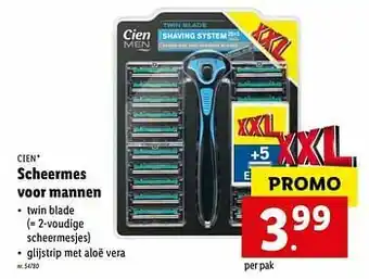 Lidl Scheermes voor mannen aanbieding