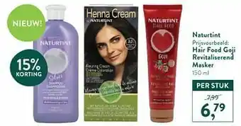 Holland & Barrett Hair food goji revitaliserend masker aanbieding