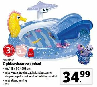 Lidl Opblaasbaar zwembad aanbieding