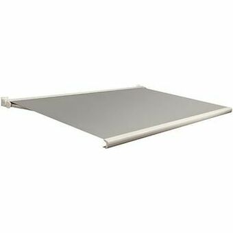 Brico Domasol zonnetent elektrisch met afstandsbediening ’Factor 20-C’ grijs 500 x 250 cm aanbieding
