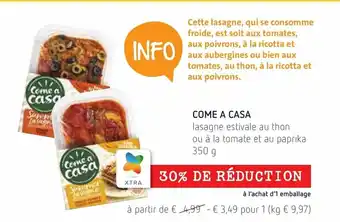 Spar Colruyt Come a casa 350g aanbieding