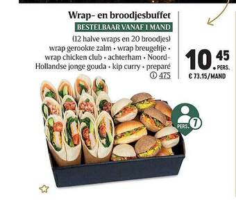 Buurtslagers Wrap en broodjesbuffet aanbieding