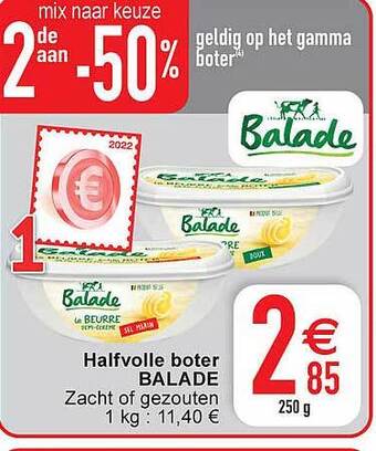 Cora Halfvolle boter balade aanbieding