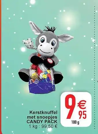 Cora Kerstknuffel met snoepjes candy pack aanbieding