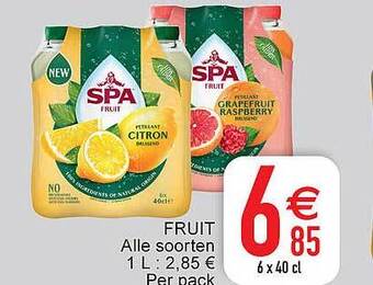 Cora Spa fruit aanbieding