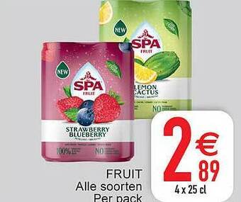 Cora Spa fruit aanbieding