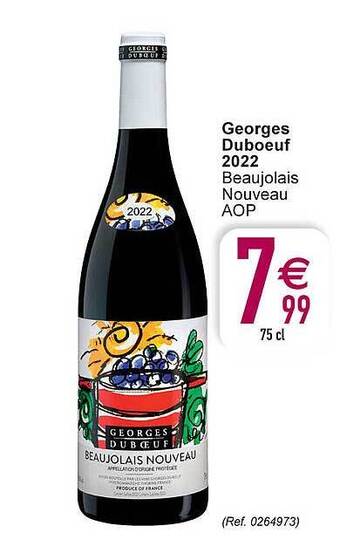 Cora Georges duboeuf 2022 beaujolais nouveau aop aanbieding