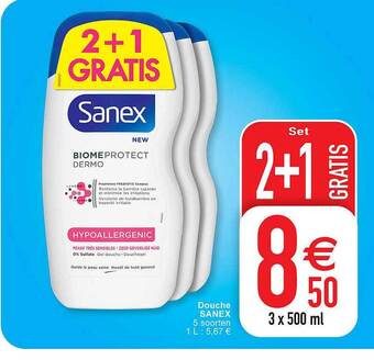 Cora Douche sanex aanbieding