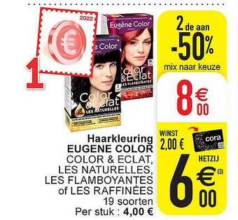 Cora Haarkleuring eugene color aanbieding