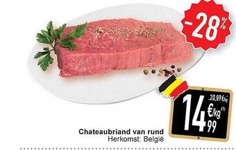 Cora Chateaubriand van rund aanbieding