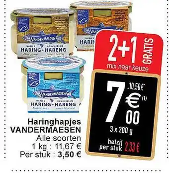 Cora Haringhapjes vandermaesen aanbieding