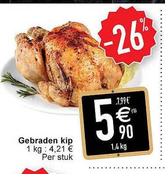 Cora Gebraden kip aanbieding
