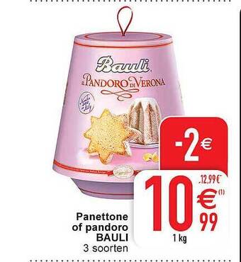 Cora Panettone of pandoro bauli aanbieding
