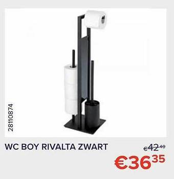 Euroshop Wc boy rivalta zwart aanbieding
