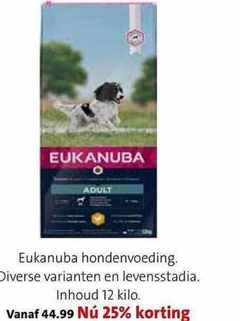 Intratuin Eukanuba hondenvoeding aanbieding