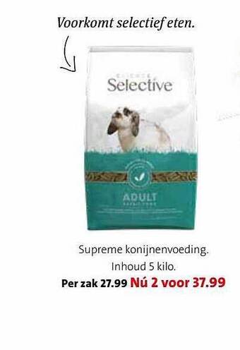 Intratuin Supreme konijnenvoeding aanbieding