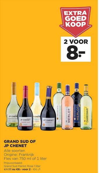 Jumbo Grand sud of jp chenet aanbieding