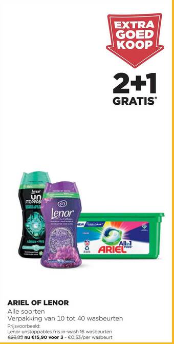 Jumbo Ariel of lenor aanbieding